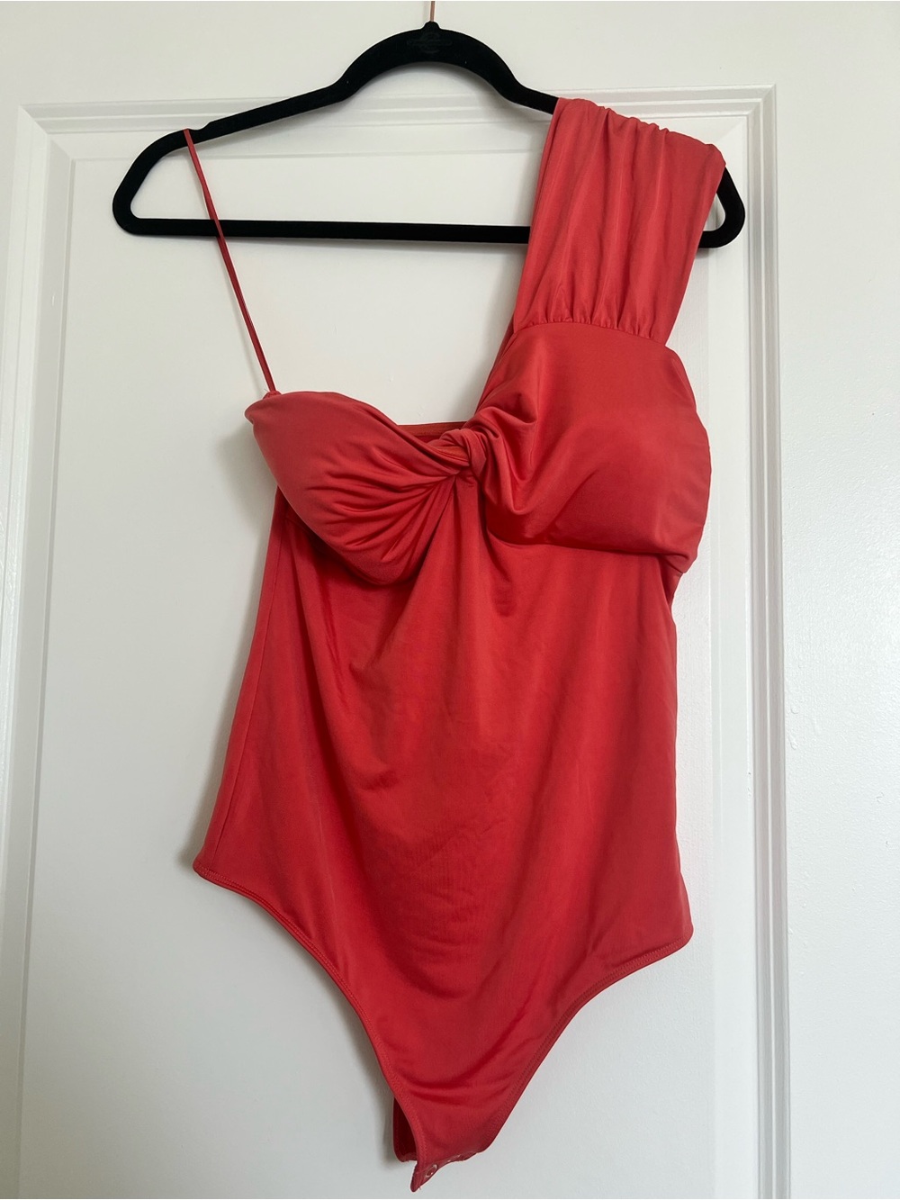 Express Coral One-Shoulder Women’s Bodysuit